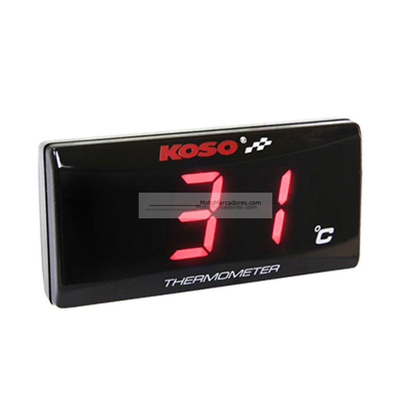 Termometro KOSO Super Slim ROJO BA024R11