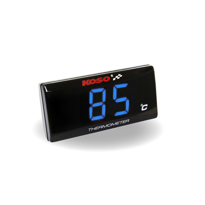 Reloj de Temperatura Digital Koso Super Slim azul 12v